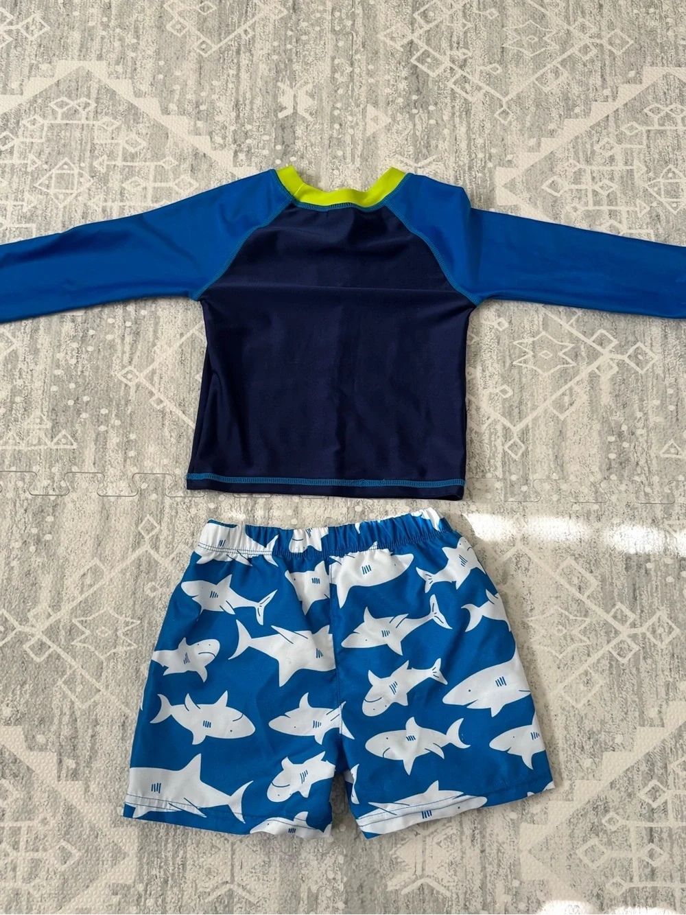 Gerber Baby Boy/Toddler Shark Rashguard Swim Set